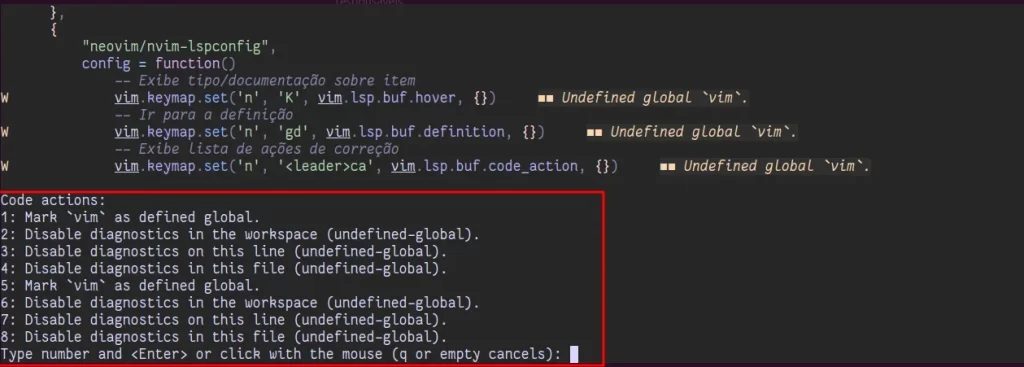 Neovim LSP Code Actions